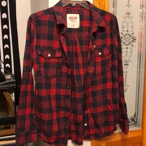 Red Flannel Top